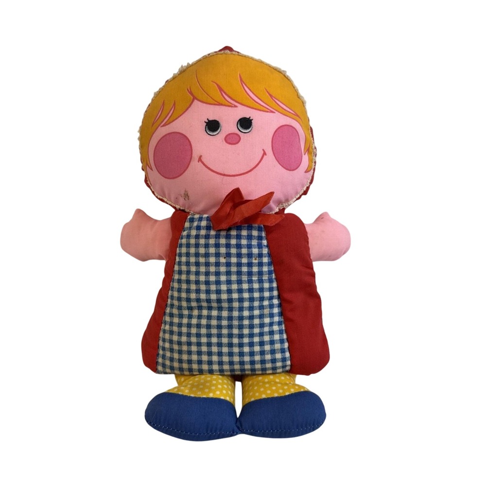 Vintage Little‎ Red Riding Hood Storybook Plush Doll Playskool 1973